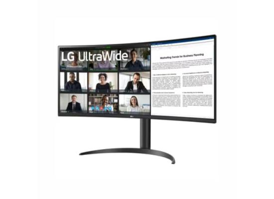 LG 34" 34WR55QK-B Ultrawide™ WQHD HDR 10 100Hz Curved Monitor with USB Type-C.